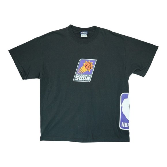 Phoenix Suns NBA Basketball Team Logo & NBA Logo Black T-Shirt Size XL - Picture 1 of 4